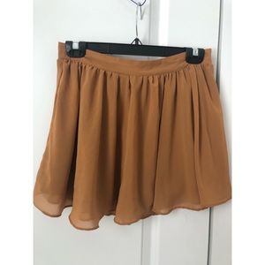 Women’s Chiffon Skirt Tan Size Small